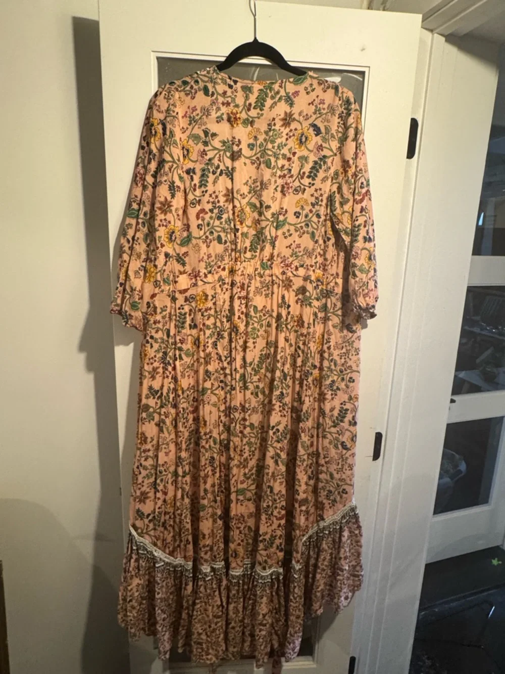 FARM Rio Peach Floral Midi Dress - Picture 2 of 4
